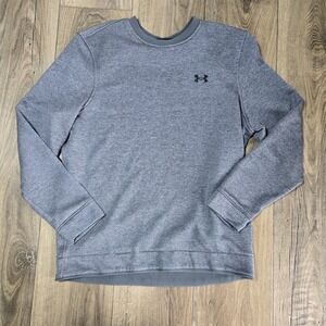 Men's‎ Under Armour Coldgear Golf Pull-over Grey Loose Fit Sweater Size L